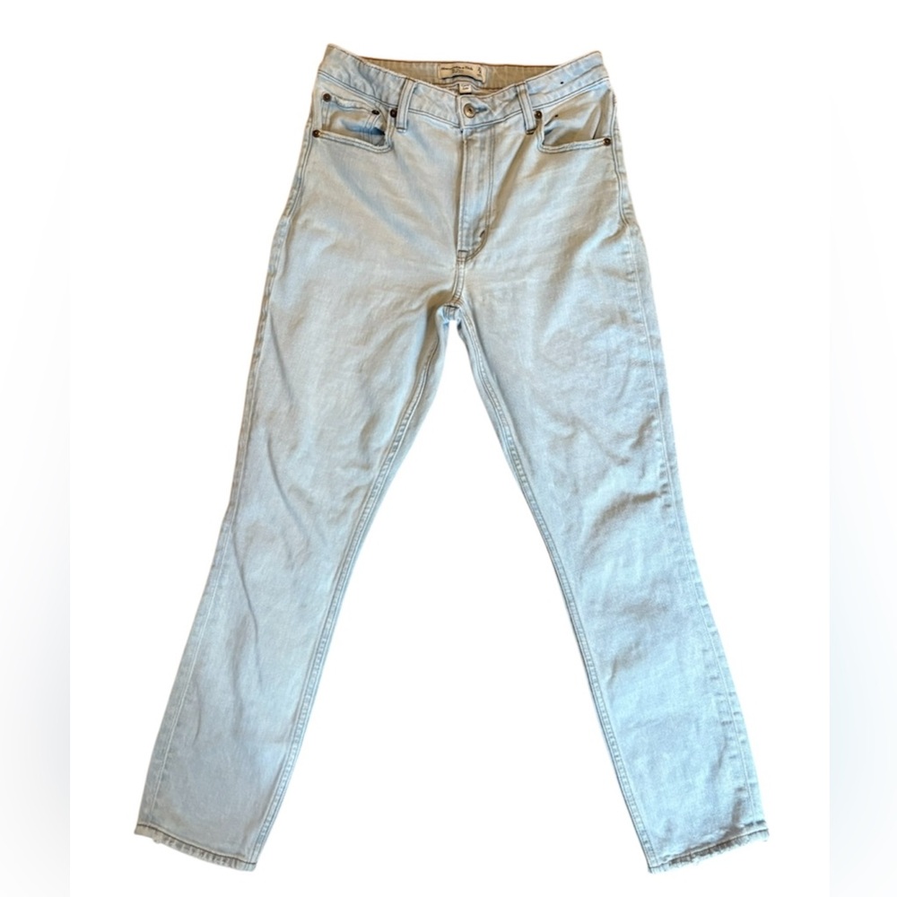 Abercrombie & Fitch The Skinny High Rise Curve Love Jeans Size 27 4 Light Wash - Picture 3 of 16